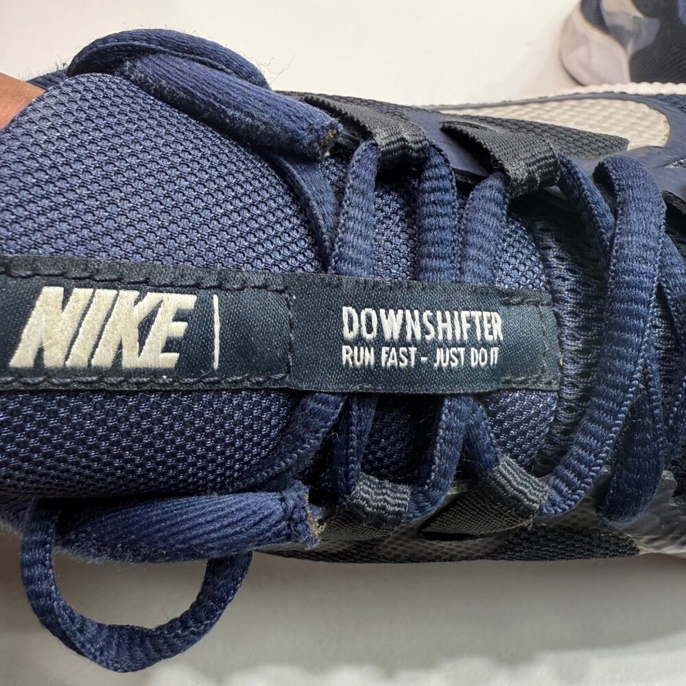 Nike Downshifter Navy Blue Running Shoes Mens Size 10 Athletic Sneakers - Picture 4 of 9